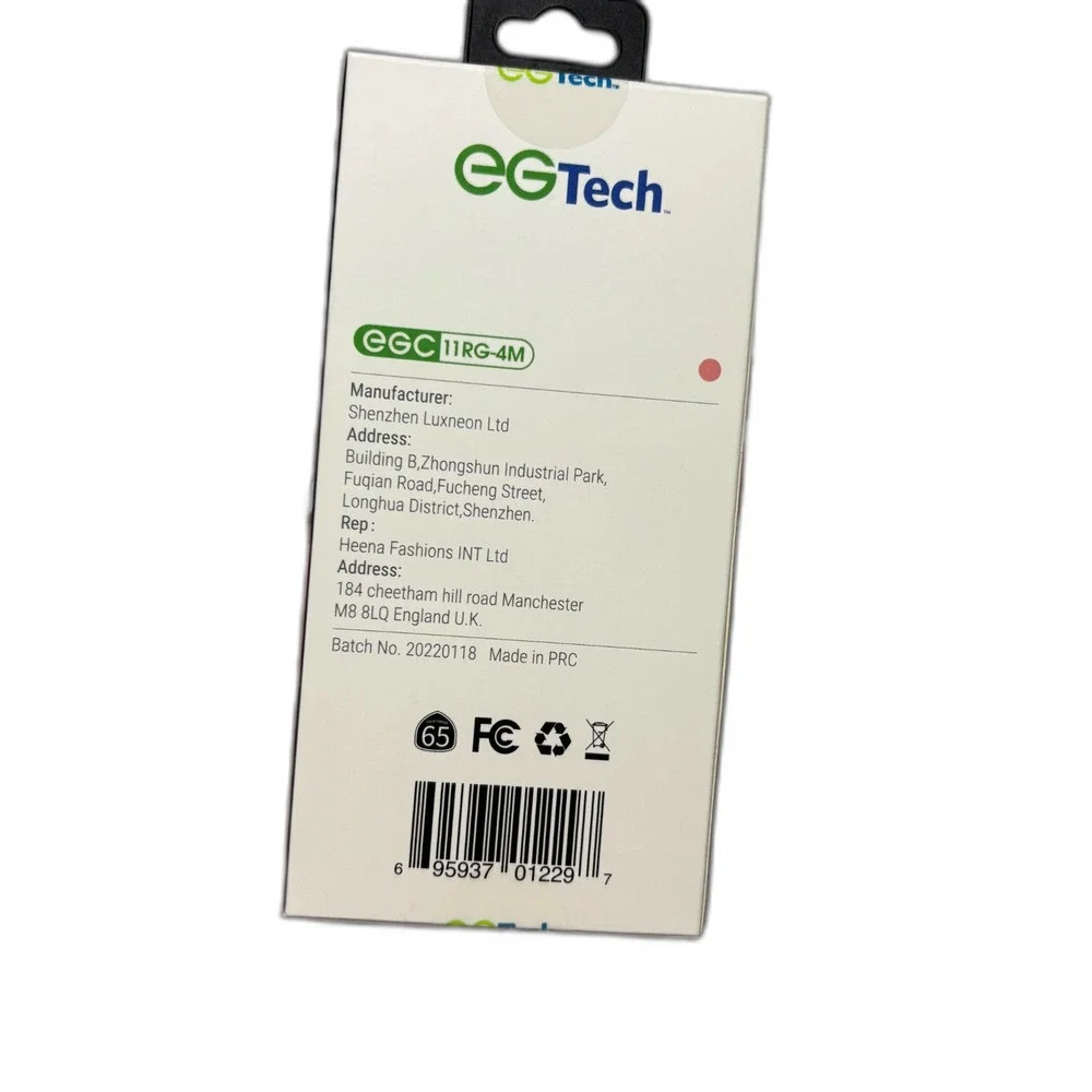 EGTech NWT 12 Foot Rose Gold Braided USB to Micro Charging Chord